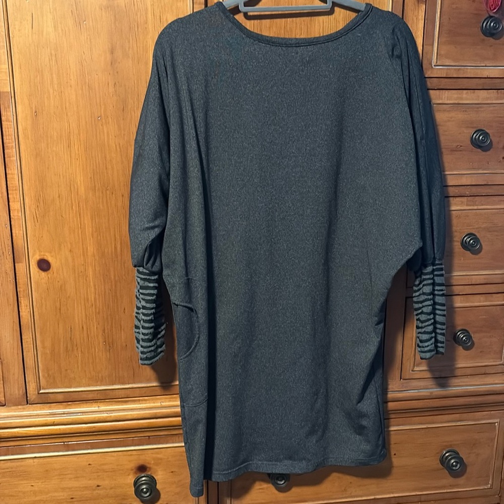 Women's Funky Gray Dress, Squasht by Les, large